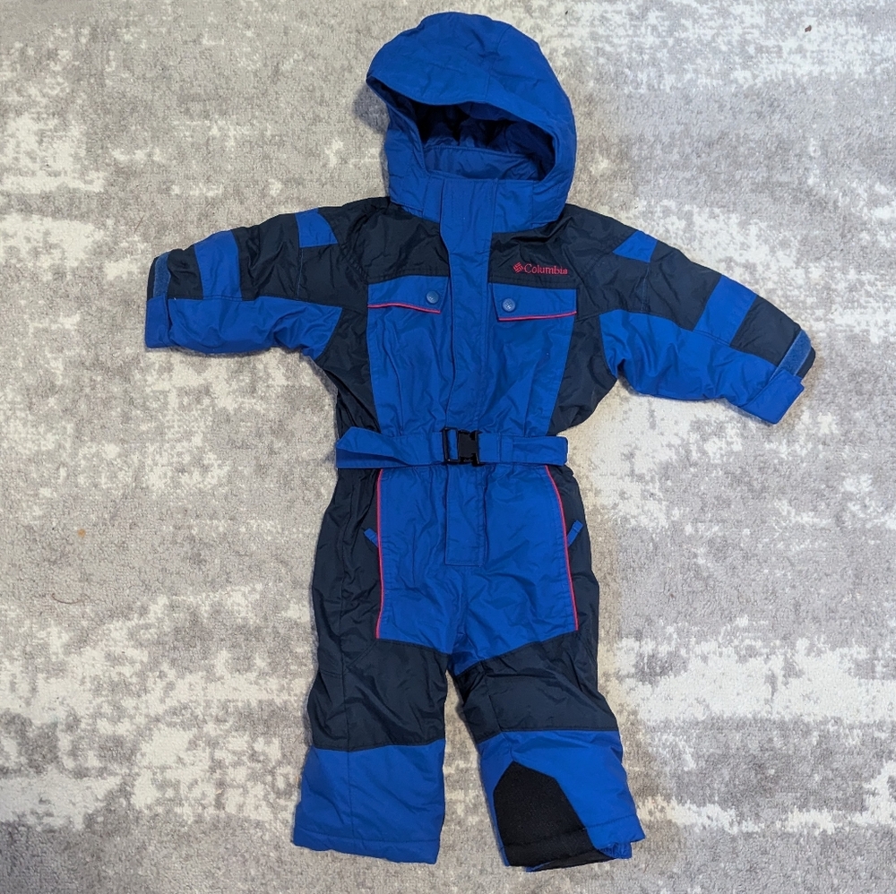 Columbia Blue and Black Kids Snowsuit